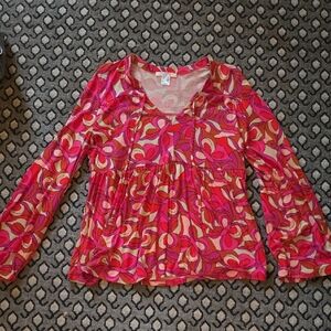 Vibrant Pink and Orange Women's Tunic
